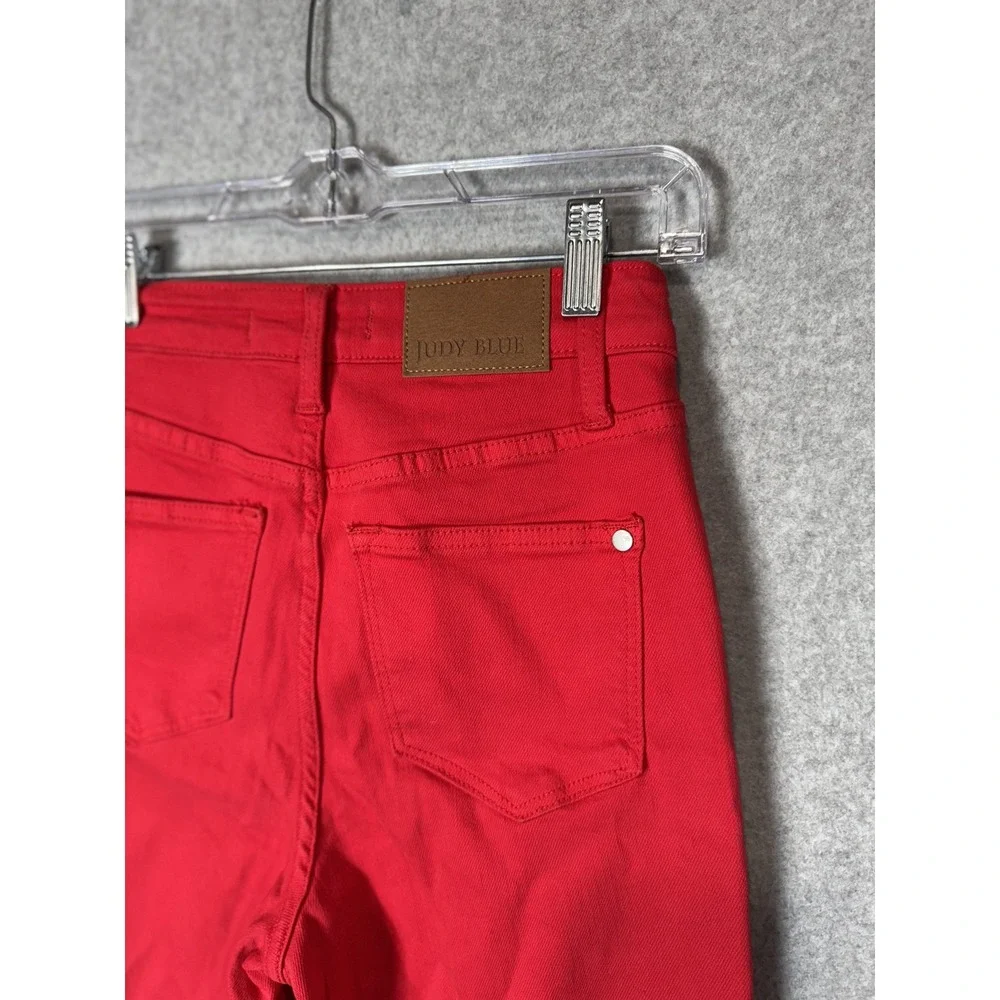 Judy Blue Jeans Womens 0/24 Straight Leg High Rise Garment‎ Dyed Stretch Pants